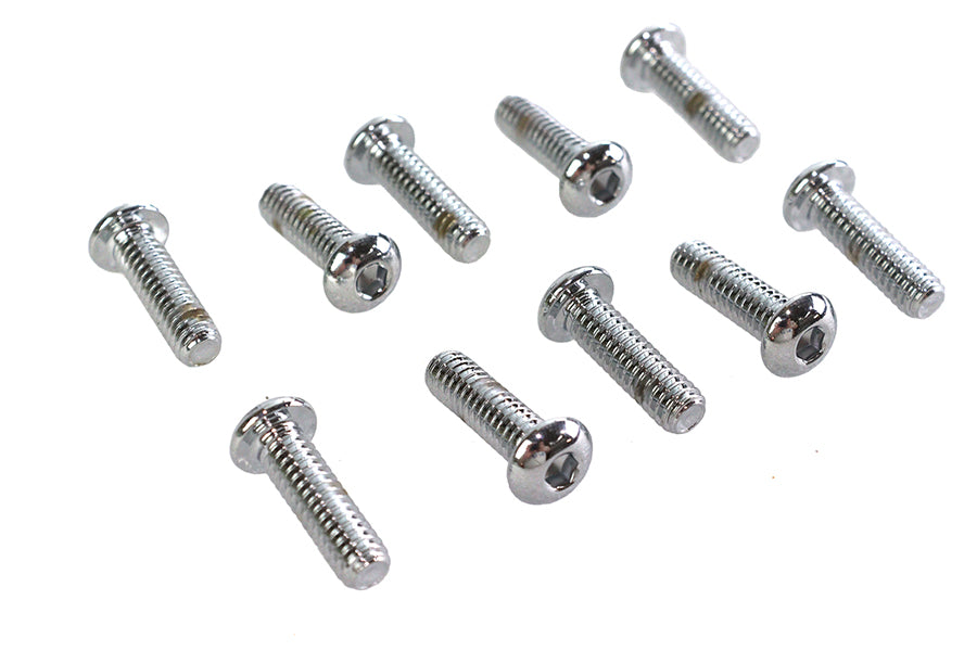 HARLEY Inbusschrauben Linsenkopf Chrom 1/4 Zoll X 7/8 Zoll Passend für 0- Alle, Modelle