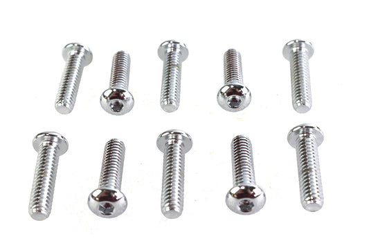 HARLEY Allen Button Head Screws Chrom 1/4 Zoll X 1 Zoll Passend 0- Alle, Modelle