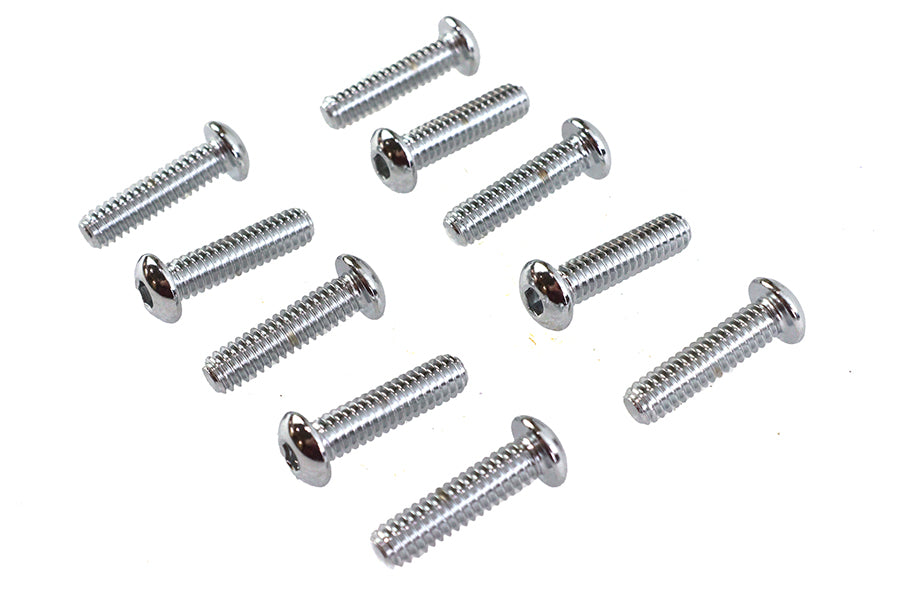 HARLEY Allen Button Head Screws Chrom 1/4 Zoll X 1 Zoll Passend 0- Alle, Modelle