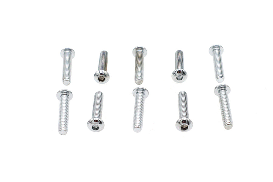 HARLEY Inbusschrauben Linsenkopf Chrom 1/4 Zoll X 1-1/4 Zoll Passend für 0- Alle, Modelle