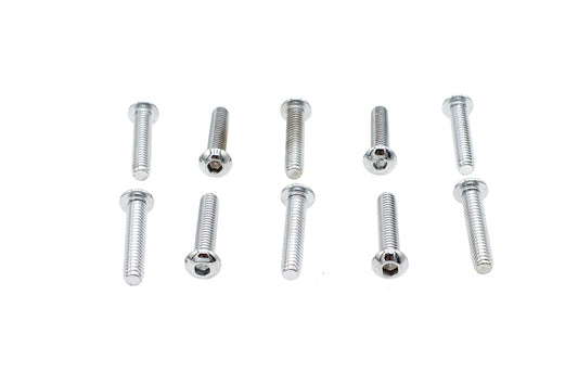 HARLEY Inbusschrauben Linsenkopf Chrom 1/4 Zoll X 1-1/4 Zoll Passend für 0- Alle, Modelle