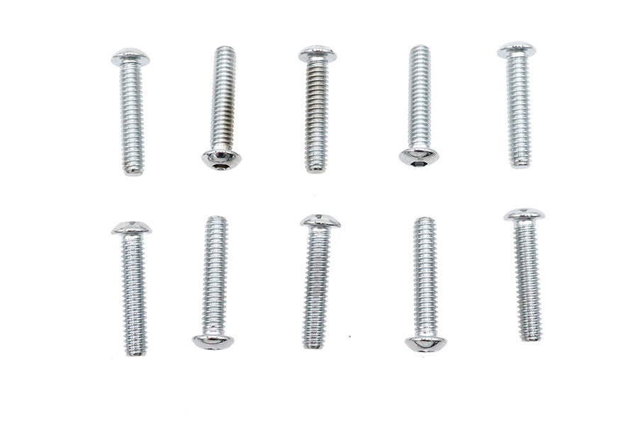 HARLEY Inbusschrauben Linsenkopf Chrom 1/4 Zoll X 1-1/4 Zoll Passend für 0- Alle, Modelle