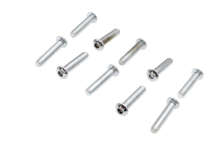 HARLEY Allen Button Head Screws Chrome 1/4 inch X 1-1/2 inch Fits 0-  All, Models