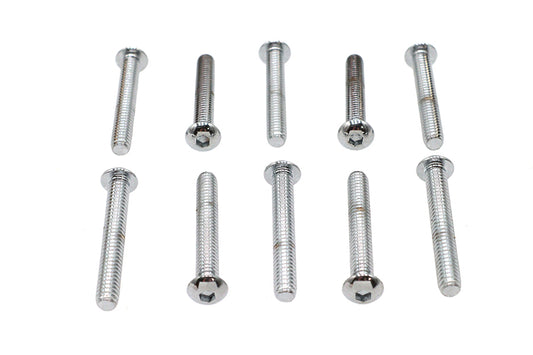 HARLEY Inbus-Linsenkopfschrauben Chrom 1/4 Zoll X 1-3/4 Zoll Passend für 0- Alle, Modelle