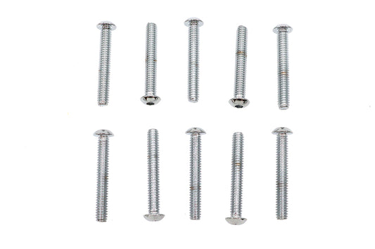 HARLEY Inbus-Linsenkopfschrauben Chrom 1/4 Zoll X 1-3/4 Zoll Passend für 0- Alle, Modelle