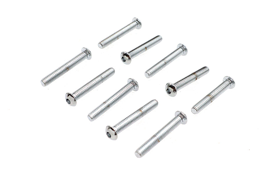 HARLEY Allen Button Head Screws Chrome 1/4 inch X 1-3/4 inch Fits 0-  All, Models