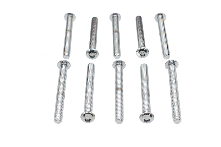 HARLEY Innensechskantschrauben, Chrom, 1/4 Zoll X 2-1/4 Zoll, passend für 0- alle Modelle