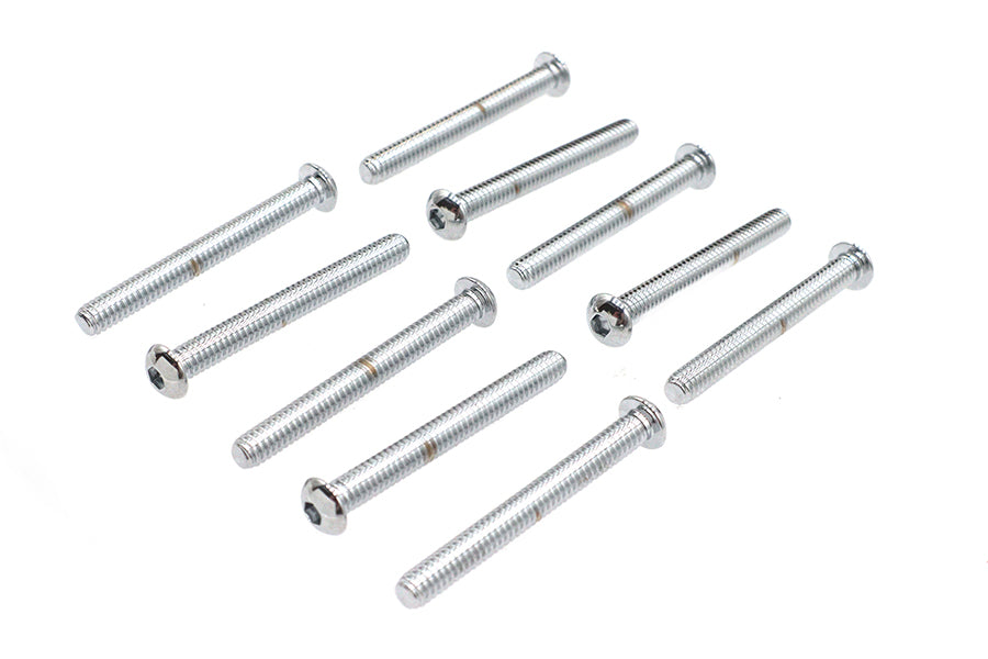 HARLEY Innensechskantschrauben, Chrom, 1/4 Zoll X 2-1/4 Zoll, passend für 0- alle Modelle