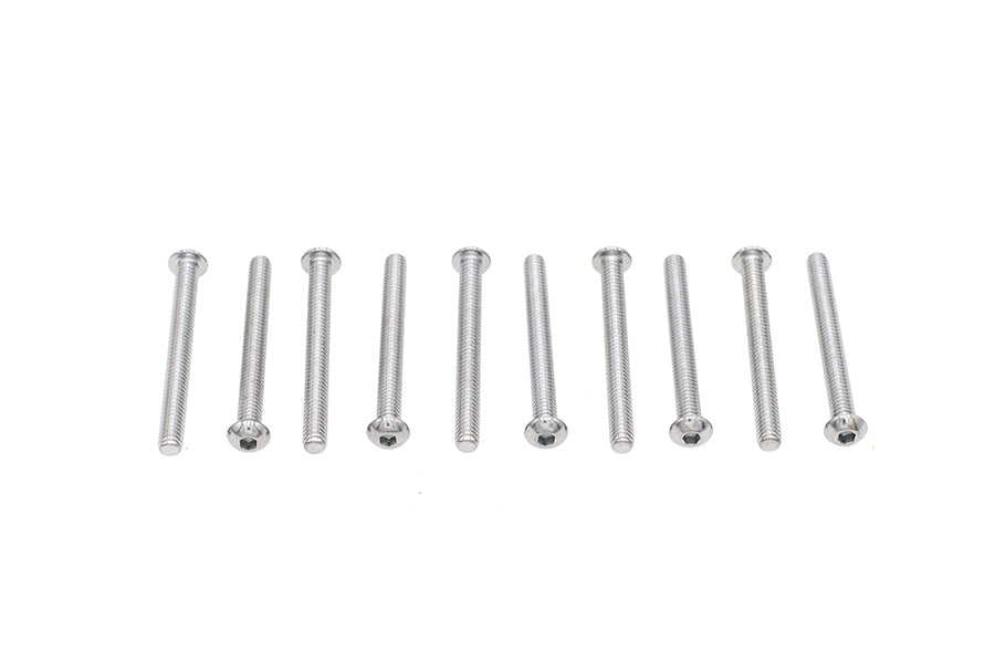 HARLEY Inbusschrauben Chrom 1/4 Zoll X 2-1/2 Zoll Passend für 0- Alle, Modelle