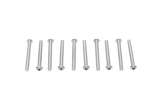 HARLEY Inbusschrauben Chrom 1/4 Zoll X 2-1/2 Zoll Passend für 0- Alle, Modelle