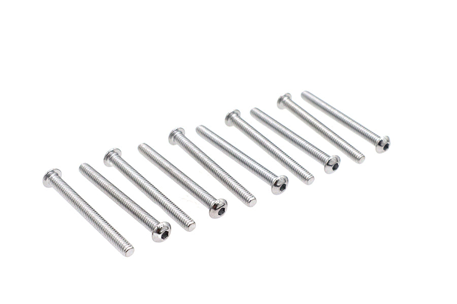 HARLEY Inbusschrauben Chrom 1/4 Zoll X 2-1/2 Zoll Passend für 0- Alle, Modelle
