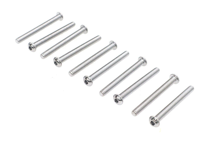HARLEY Inbusschrauben Chrom 1/4 Zoll X 2-1/2 Zoll Passend für 0- Alle, Modelle