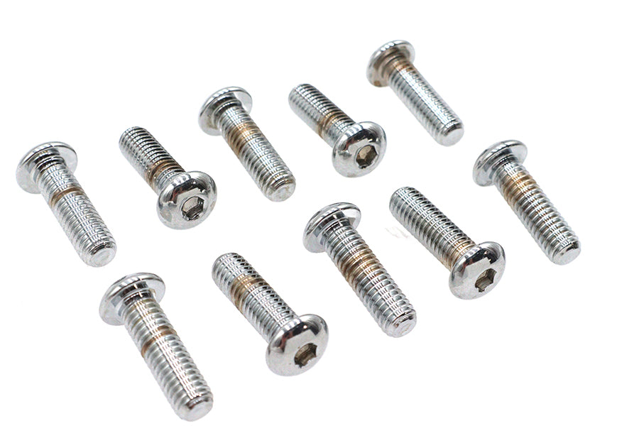 HARLEY Inbusschrauben Chrom 3/8 Zoll X 1-1/4 Zoll Passend für 0- Alle Modelle