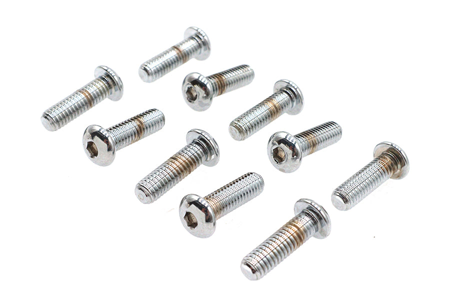 HARLEY Inbusschrauben Chrom 3/8 Zoll X 1-1/4 Zoll Passend für 0- Alle Modelle
