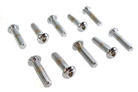 HARLEY Allen Button Head Screws Chrome 3/8 inch X 1-1/2 inch Fits 0-  All, Models