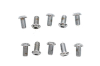 HARLEY Allen Button Head Screws Chrome 1/4 inch X 1/2 inch Fits 0-  All, Models