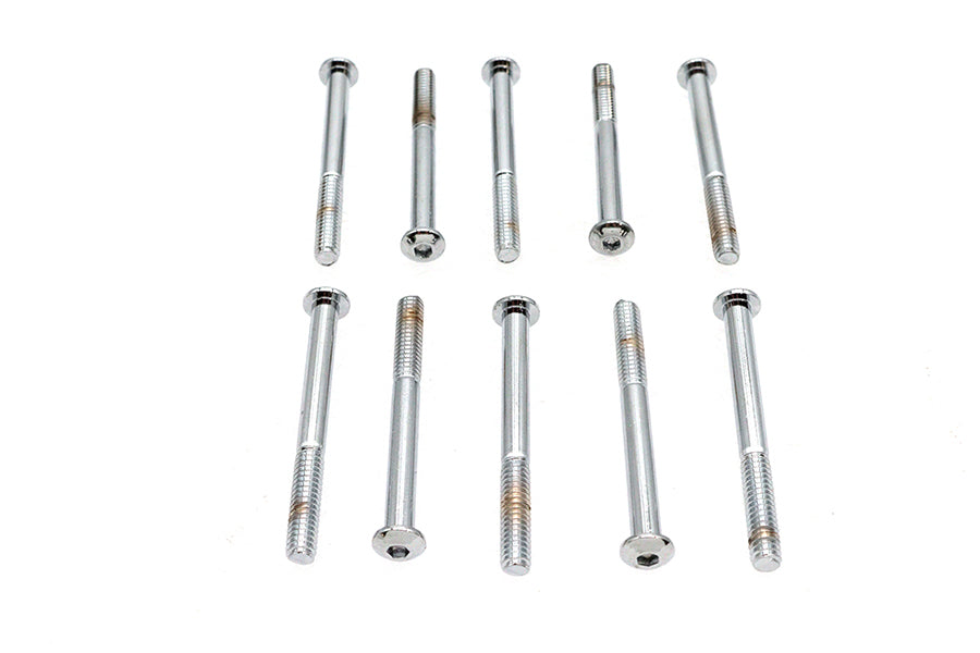 HARLEY Allen Zylinderkopfschrauben Chrom 1/4 Zoll X 2-5/8 Zoll Passend für 0- Alle, Modelle