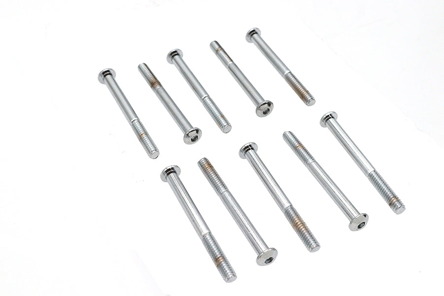 HARLEY Allen Zylinderkopfschrauben Chrom 1/4 Zoll X 2-5/8 Zoll Passend für 0- Alle, Modelle