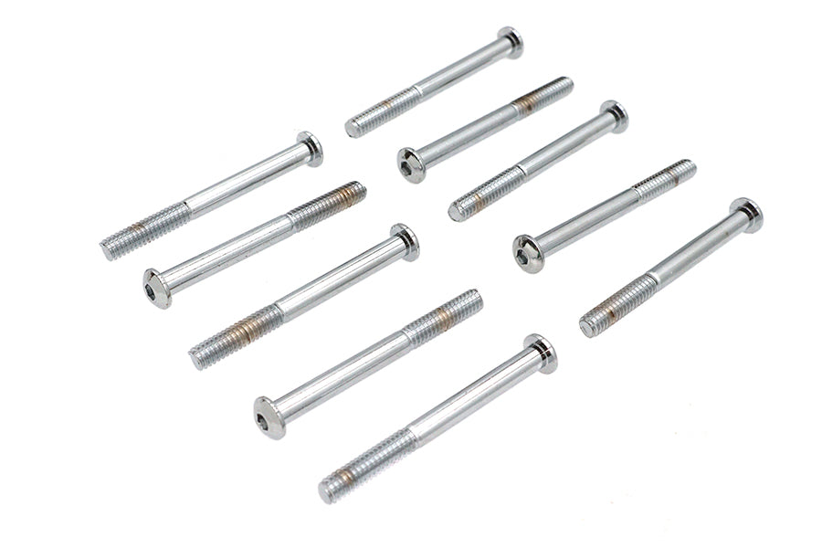 HARLEY Allen Zylinderkopfschrauben Chrom 1/4 Zoll X 2-5/8 Zoll Passend für 0- Alle, Modelle