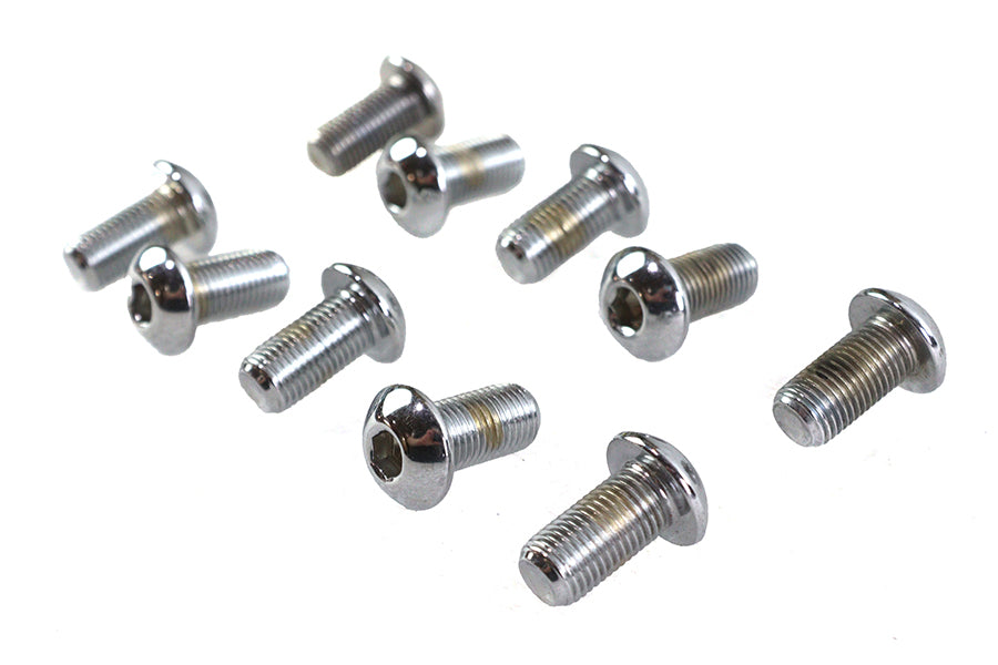 HARLEY Inbusschrauben Chrom 3/8 Zoll X 3/4 Zoll Passend für 0- Alle, Modelle
