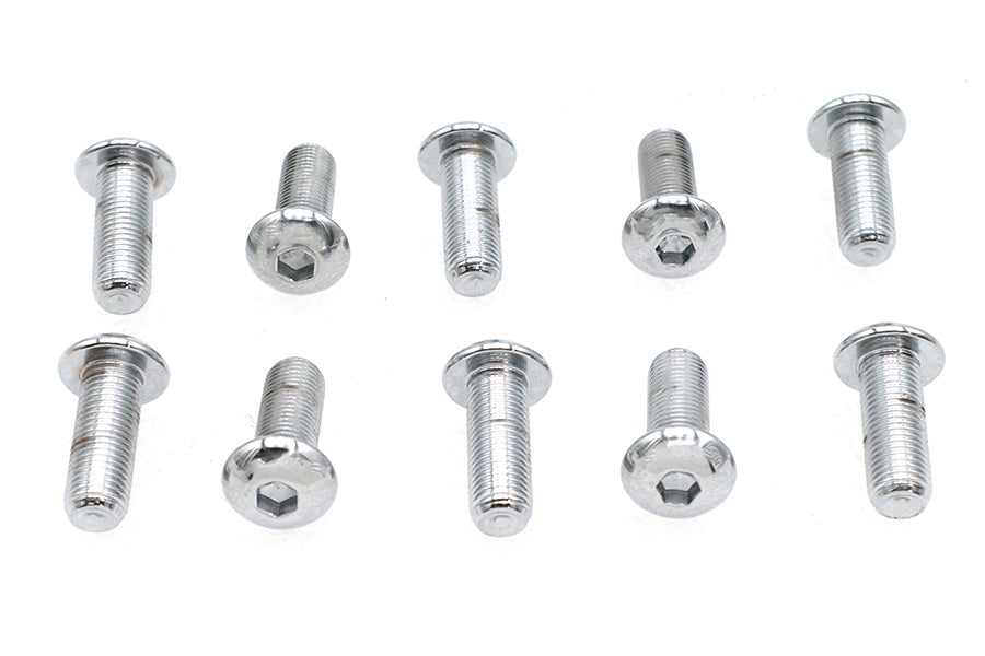 HARLEY Allen-Knopfkopfschrauben Chrom 3/8 Zoll X 1 Zoll Passend für 0- Alle, Modelle