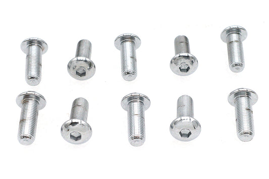 HARLEY Allen-Knopfkopfschrauben Chrom 3/8 Zoll X 1 Zoll Passend für 0- Alle, Modelle