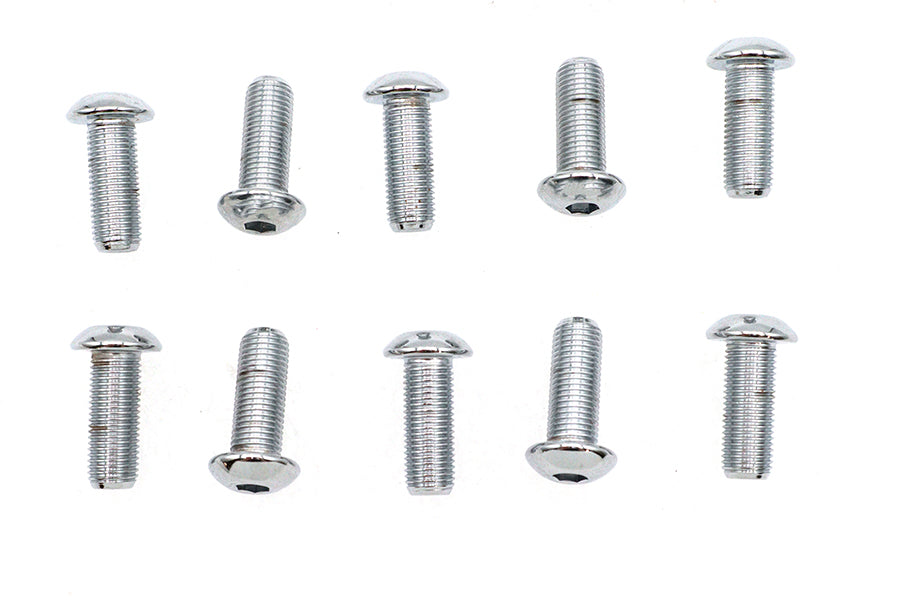 HARLEY Allen-Knopfkopfschrauben Chrom 3/8 Zoll X 1 Zoll Passend für 0- Alle, Modelle