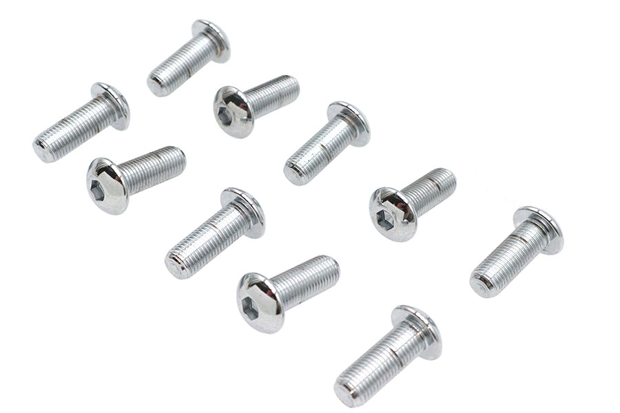 HARLEY Allen-Knopfkopfschrauben Chrom 3/8 Zoll X 1 Zoll Passend für 0- Alle, Modelle