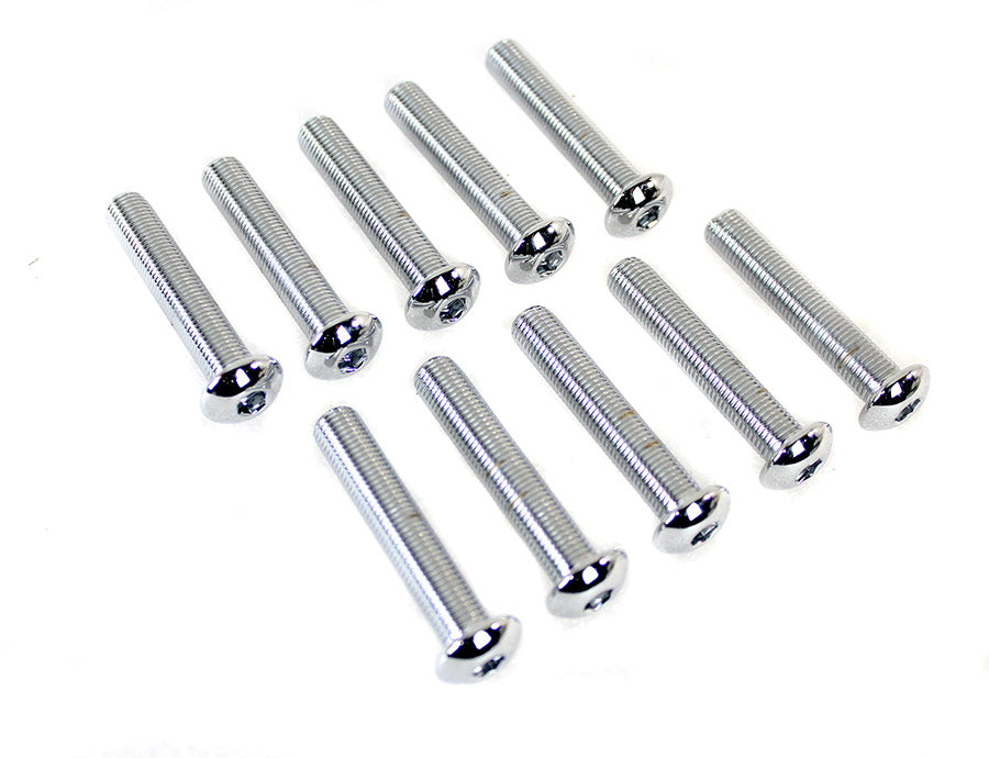 HARLEY Inbusschrauben Chrom 3/8 Zoll X 2 Zoll Passt 0- Alle, Modelle