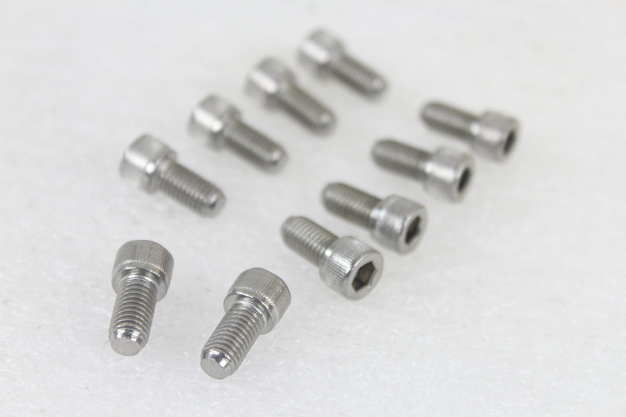 HARLEY 1/4 inch-28 x 1/2 inch Socket Cap Screw Stainless Steel fits 0-  All, Models