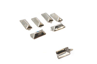 HARLEY 3/4 inch Oblong Bevel Saddlebag Spots Nickel Fits 0-  All, models