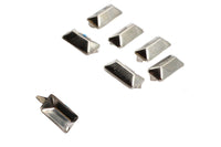 HARLEY 3/4 inch Oblong Bevel Saddlebag Spots Nickel Fits 0-  All, models