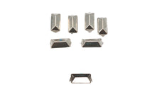 HARLEY 3/4 inch Oblong Bevel Saddlebag Spots Nickel Fits 0-  All, models