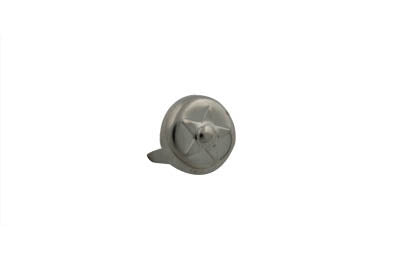 HARLEY 1/2 inch Spot-Star Saddlebag Spots Nickel fits 0-  All, models