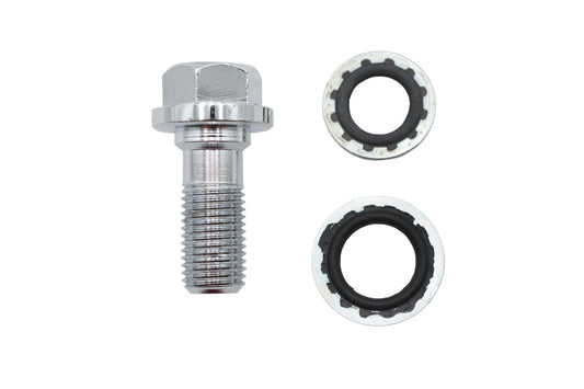 HARLEY Banjo Bremsschlauch-Schraubenkit 12mm Passend 0- Spezial, Anwendung für Universal- oder Originalleitungen.