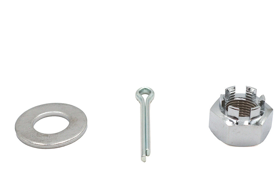 HARLEY Chrom Achsmutter-Kit Schloss-Stil 5/8 - 18 UNF Passend für 1989-UP FXST, 1989-UP FLST, 1979-UP XL