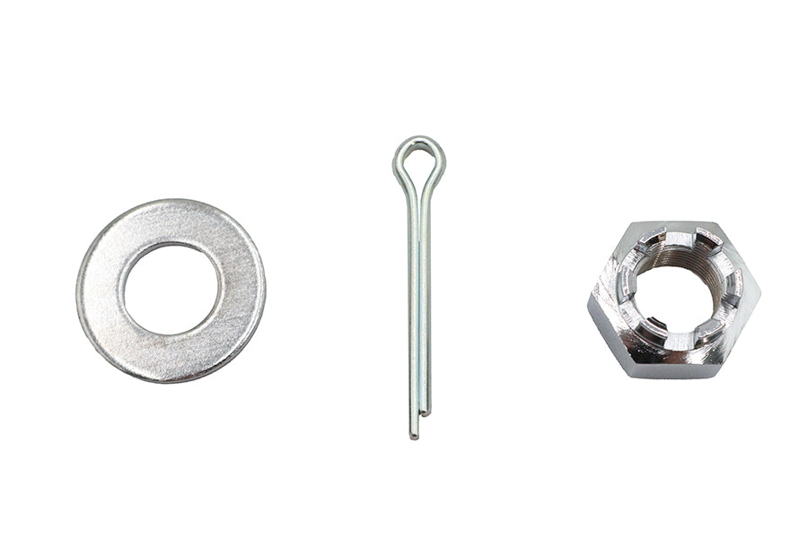 HARLEY Chrom Achsmutter-Kit Schloss-Stil 5/8 - 18 UNF Passend für 1989-UP FXST, 1989-UP FLST, 1979-UP XL