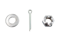 HARLEY Chrom Achsmutter-Kit Schloss-Stil 5/8 - 18 UNF Passend für 1989-UP FXST, 1989-UP FLST, 1979-UP XL