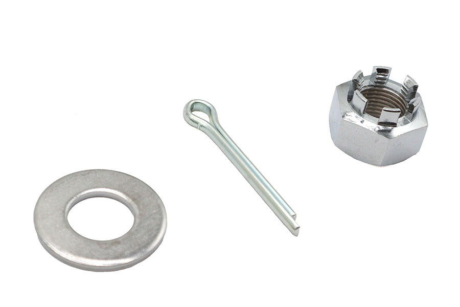 HARLEY Chrom Achsmutter-Kit Schloss-Stil 5/8 - 18 UNF Passend für 1989-UP FXST, 1989-UP FLST, 1979-UP XL