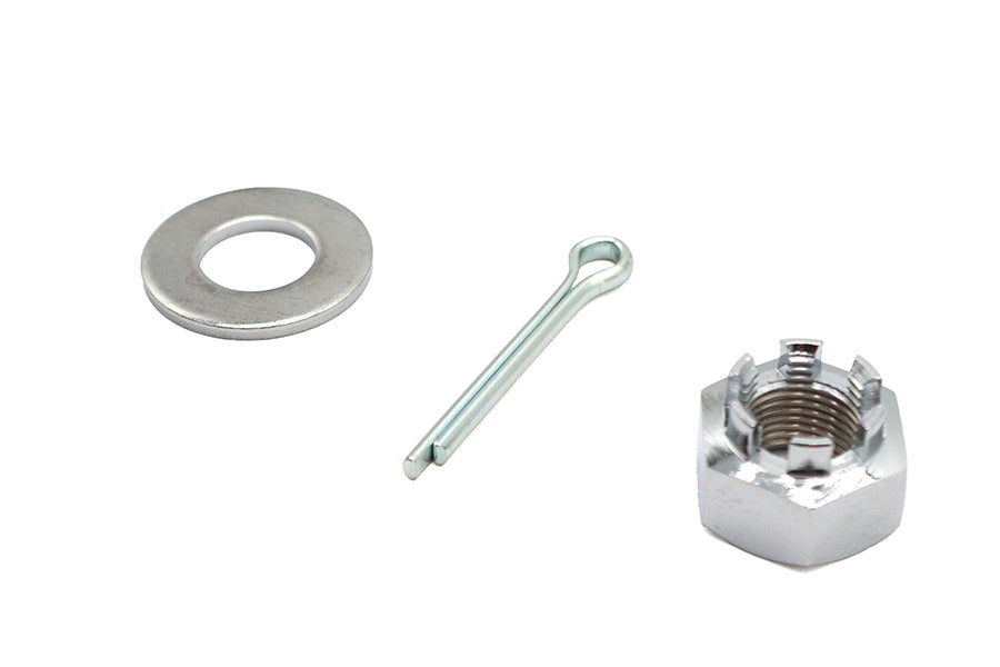HARLEY Chrom Achsmutter-Kit Schloss-Stil 5/8 - 18 UNF Passend für 1989-UP FXST, 1989-UP FLST, 1979-UP XL