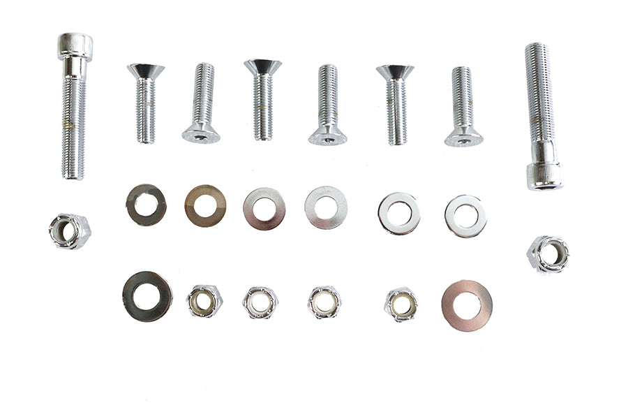 HARLEY Fender Strut Bolt Kit Allen Chrome Fits 1958-1984 FL, without saddlebags or luggage rack