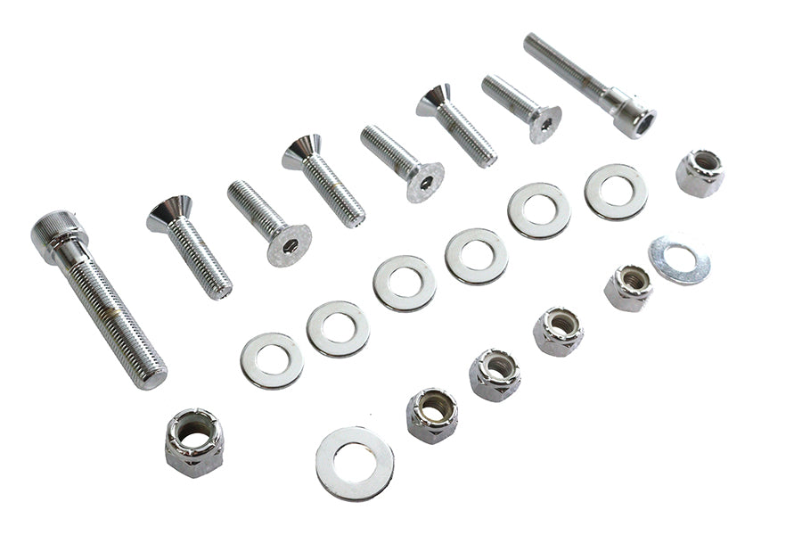 HARLEY Fender Strut Bolt Kit Allen Chrome Fits 1958-1984 FL, without saddlebags or luggage rack