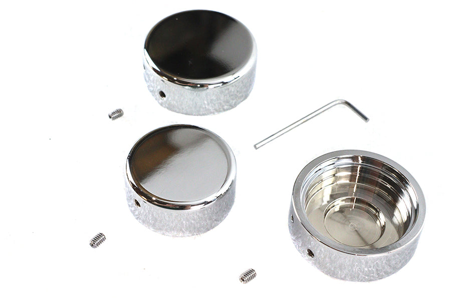HARLEY 39mm Fork Stem Nut Cover Chrome Fits 1987-1994 FXR,   1988-2013 XL,   1995-2005 FXD,