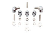 HARLEY Nummernschildrahmen Skull Krommet Set Chrom Passend für 0- Sonderanfertigung, Anwendung