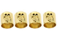 HARLEY Totenkopf Stößelstangen-Abdeckungsbecher-Set Gold Passend für 1936-1940 EL, 1941-UP FL, 1971-1984 FX, 1984-UP F