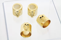 HARLEY Totenkopf Stößelstangen-Abdeckungsbecher-Set Gold Passend für 1936-1940 EL, 1941-UP FL, 1971-1984 FX, 1984-UP F