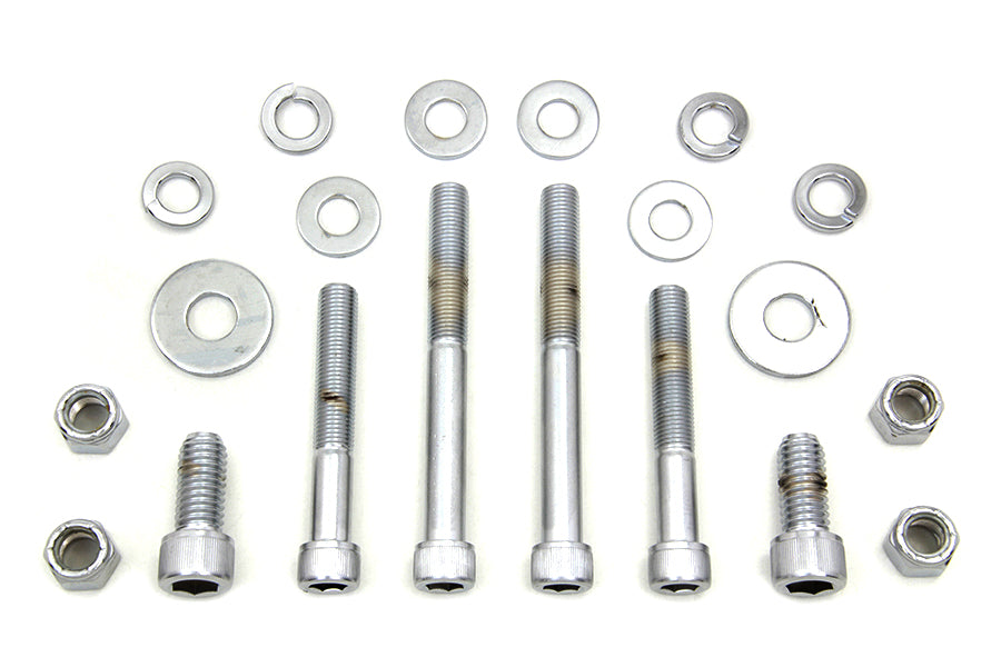 HARLEY Chrom Motorhalterung Innensechskantschrauben-Set Passend für 1948-1984 FL,