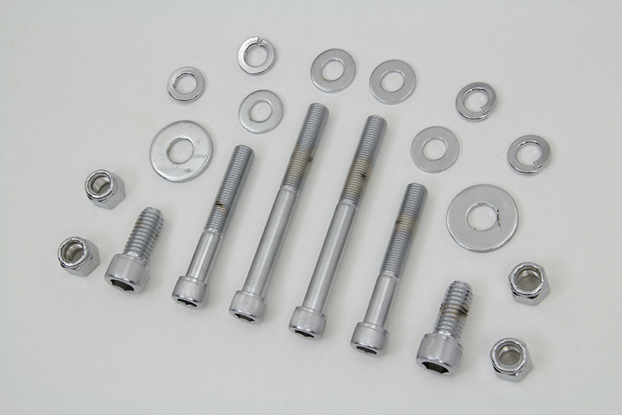 HARLEY Chrom Motorhalterung Innensechskantschrauben-Set Passend für 1948-1984 FL,