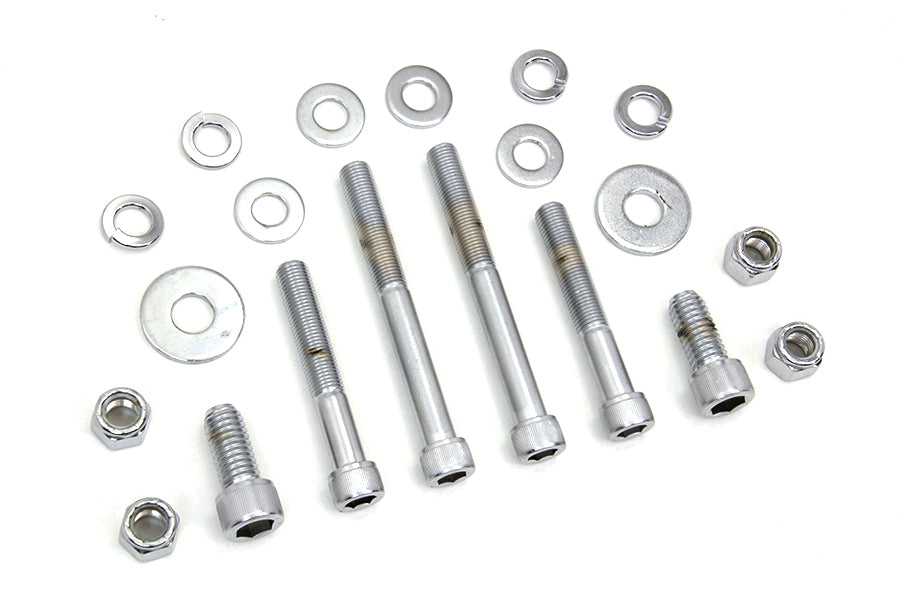 HARLEY Chrom Motorhalterung Innensechskantschrauben-Set Passend für 1948-1984 FL,