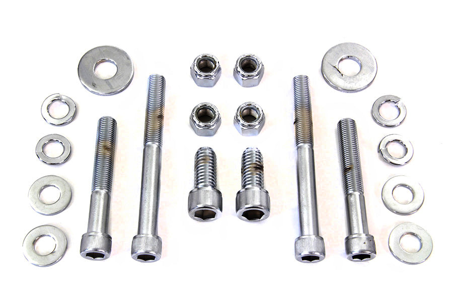 HARLEY Verchromter Motorgehäuse Inbusschrauben-Kit Passend für 1984-1995 FXST, 1984-1995 FLT, 1986-1995 FLST, 1